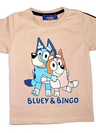 Футболка на мальчика atabay принт bluey bingo 98 бежевый