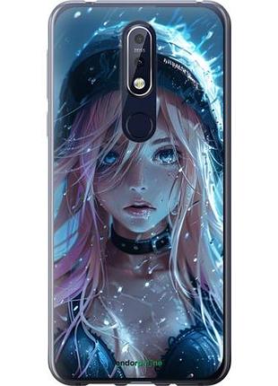 Чехол на nokia 7.1 аниме-дива под дождем "6120u-1593-10746"