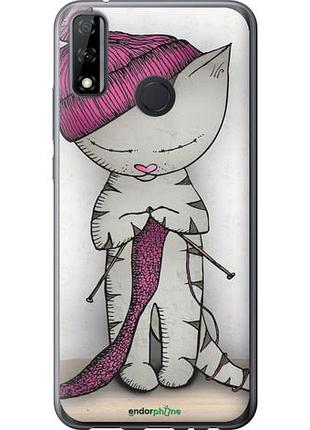 Чохол на huawei p smart 2020 кішка ручка "4056u-2060-10746"