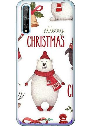 Чехол на huawei p smart s merry christmas "4106u-1813-10746"