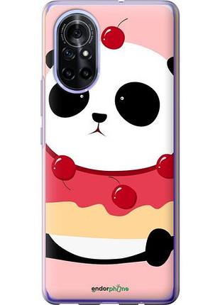 Чехол на huawei nova 8 панда с пончиком "3991u-2245-10746"