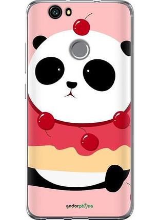 Чехол на huawei nova панда с пончиком "3991u-439-10746"