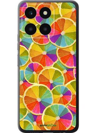 Чехол на huawei honor x6a разноцветные дольки лимона "861u-3340-10746"