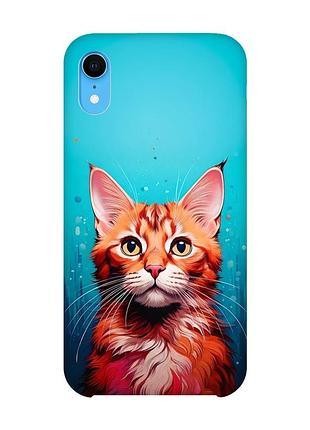 Чехол на iphone xr кошка (принт 408)