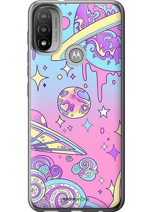 Чехол на motorola e20 розовая галактика "4146u-2509-10746"