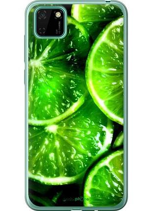Чохол на huawei y5p зелені часточки лимона "852u-1936-10746"