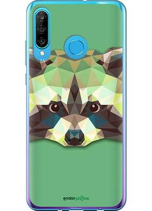 Чехол на huawei p30 lite енот "1217u-1651-10746"