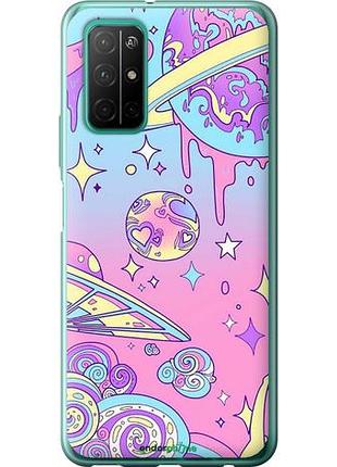 Чехол на huawei honor 30s розовая галактика "4146u-1897-10746"