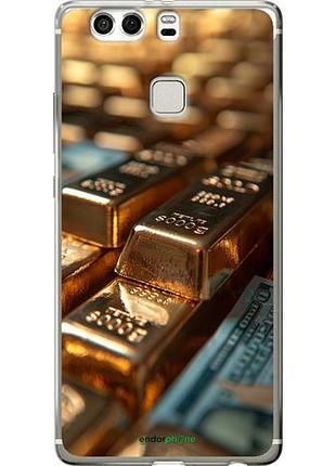 Чехол на huawei p9 plus сияние золота "6104u-300-10746"
