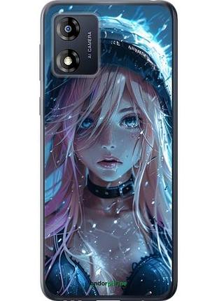Чохол на motorola moto e13 аніме-діва під дощем "6120u-3053-10746"