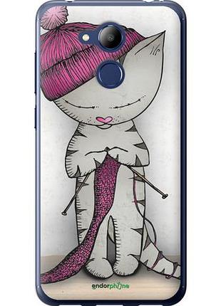 Чохол на huawei honor 6c pro кішка ручка "4056u-1358-10746"