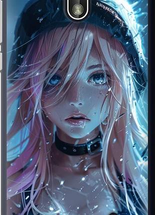 Чехол на nokia 1 аниме-дива под дождем "6120u-1373-10746"