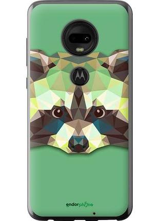Чехол на motorola moto g7 енот "1217u-1614-10746"