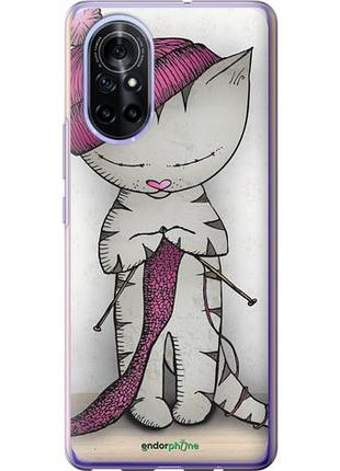 Чохол на huawei nova 8 кішка ручка "4056u-2245-10746"