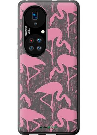 Чехол на huawei p50 vintage-flamingos "4171u-2292-10746"