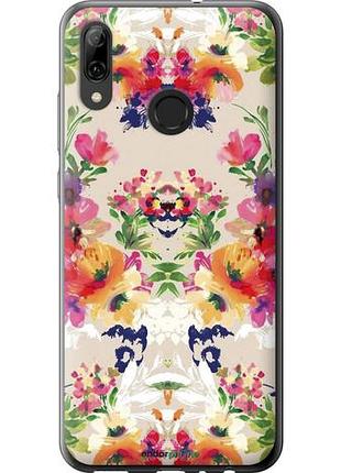 Чехол на huawei p smart 2019 цветочный узор "1083u-1634-10746"