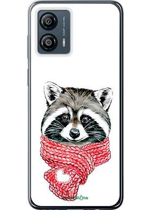 Чехол на motorola moto g53 енот в шарфе "4688u-3047-10746"