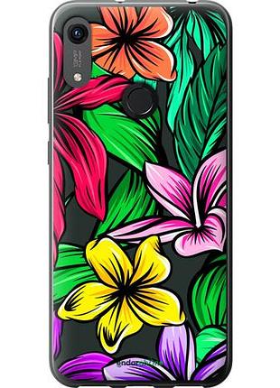 Чехол на huawei honor 8a тропические цветы 1 "4753u-1635-10746"