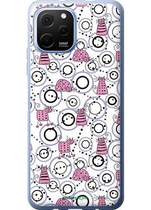 Чехол на huawei nova y61 смешные коты "907u-2983-10746"