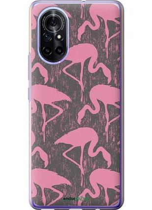 Чехол на huawei nova 8 vintage-flamingos "4171u-2245-10746"