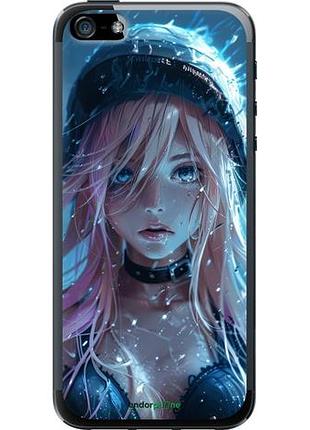 Чехол на iphone 5 аниме-дива под дождем "6120u-18-10746"