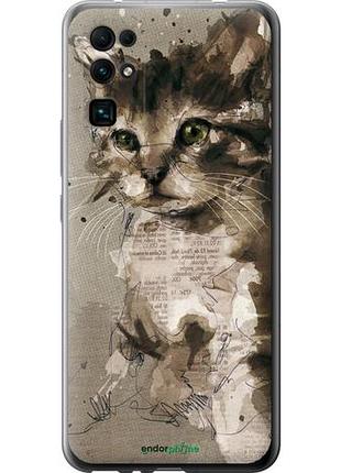 Чохол на huawei honor 30 кошеня з плям і ліній "119u-1921-10746"