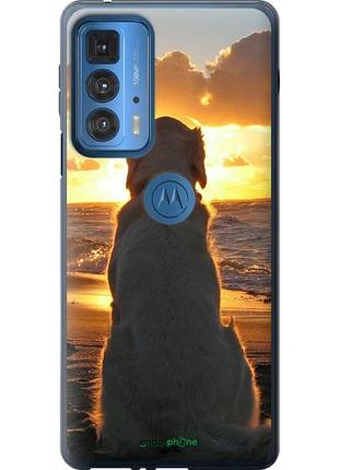 Чохол на motorola edge 20 pro захід і собака "3966u-2662-10746"