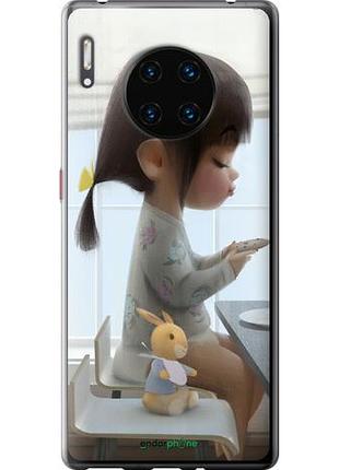 Чохол на huawei mate 30 pro мила дівчинка із зайчиком "4039u-1796-10746"