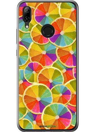 Чехол на huawei nova 3 разноцветные дольки лимона "861u-1535-10746"