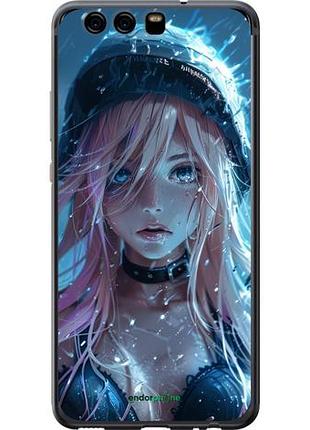 Чехол на huawei p10 аниме-дива под дождем "6120u-780-10746"