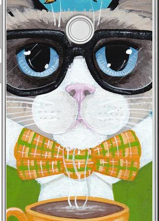 Чехол на huawei p8 lite (2017) cat&coffee "4053u-777-10746"