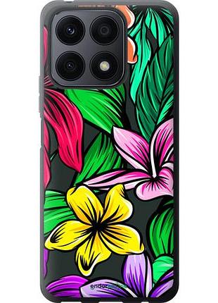 Чехол на huawei honor x8a тропические цветы 1 "4753u-2963-10746"