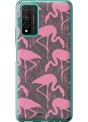 Чехол на huawei honor 10x lite vintage-flamingos "4171u-2198-10746"