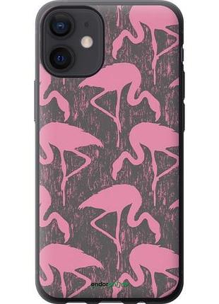 Чехол на iphone 12 mini vintage-flamingos "4171u-2071-10746"
