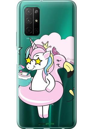 Чехол на huawei honor 30s crown unicorn "4660u-1897-10746"
