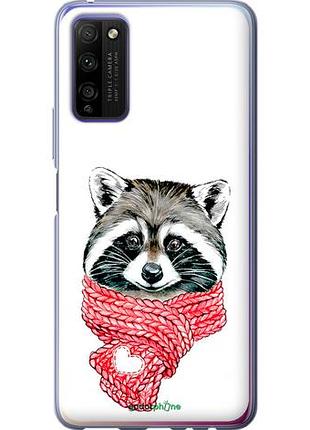 Чехол на huawei honor 30 lite енот в шарфе "4688u-2074-10746"