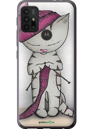 Чехол на motorola moto g10 кошка рукодельница "4056u-2319-10746"