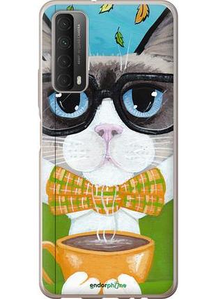 Чехол на huawei p smart 2021 cat&coffee "4053u-2100-10746"