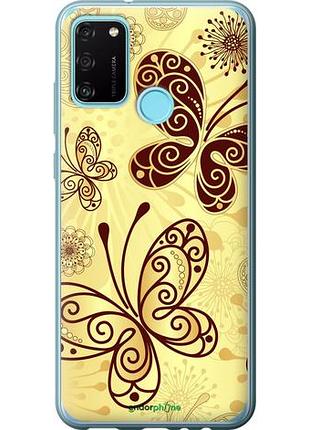 Чехол на huawei honor 9a красивые бабочки "4170u-1900-10746"