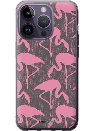 Чехол на iphone 14 pro vintage-flamingos "4171u-2646-10746"