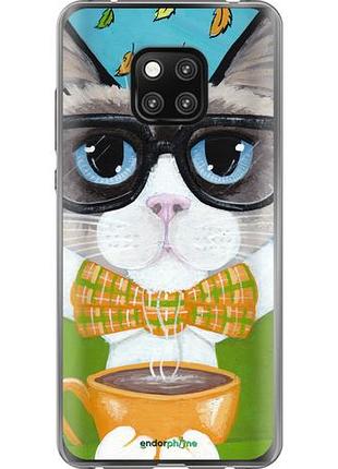 Чехол на huawei mate 20 pro cat&coffee "4053u-1567-10746"