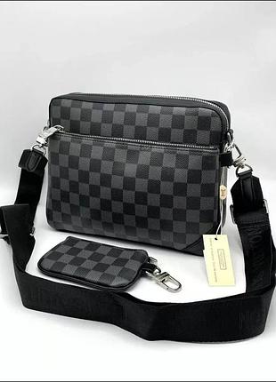 Мужская сумка lv messenger барсетка через плечо 3/1.