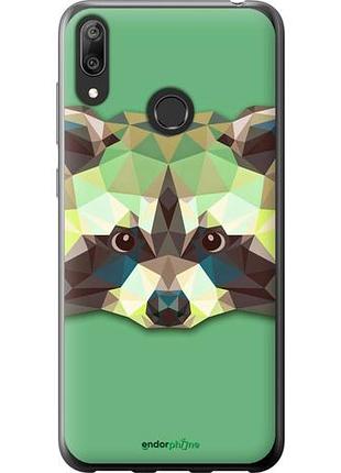Чехол на huawei y7 2019 енот "1217u-1638-10746"