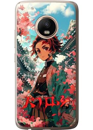 Чехол на motorola moto g5 plus tanjiro kamado "6132u-1038-10746"