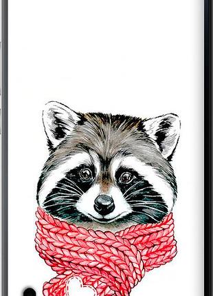 Чехол на huawei honor 6 plus енот в шарфе "4688u-179-10746"