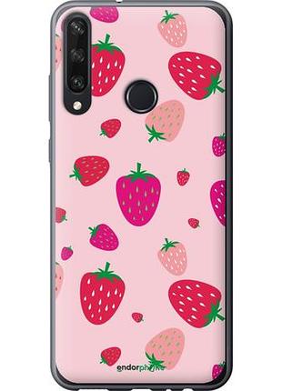 Чехол на huawei y6p клубнички "4332u-1952-10746"