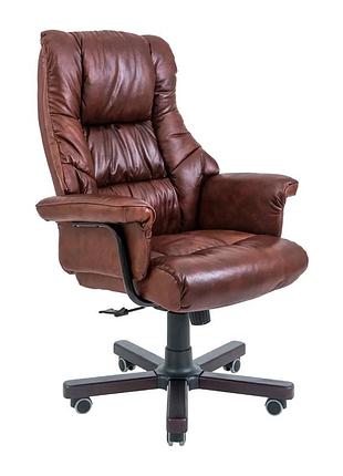 Кресло richman конгресс вуд m-2 широкий (anyfix wide) кожа люкс коричневая