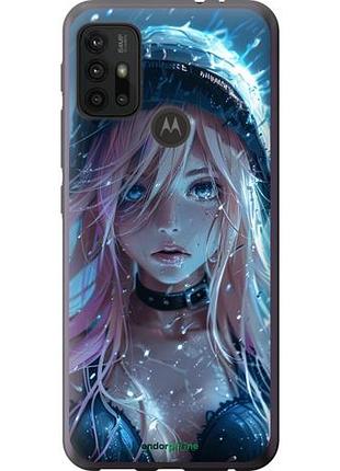 Чохол на motorola moto g20 аніме-діва під дощем "6120u-2461-10746"