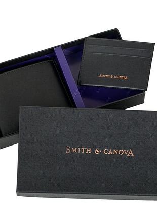 Гаманець та картхолдер набір smith & canova 28652 (black)