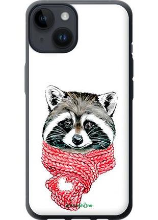 Чехол на iphone 14 енот в шарфе "4688u-2648-10746"
